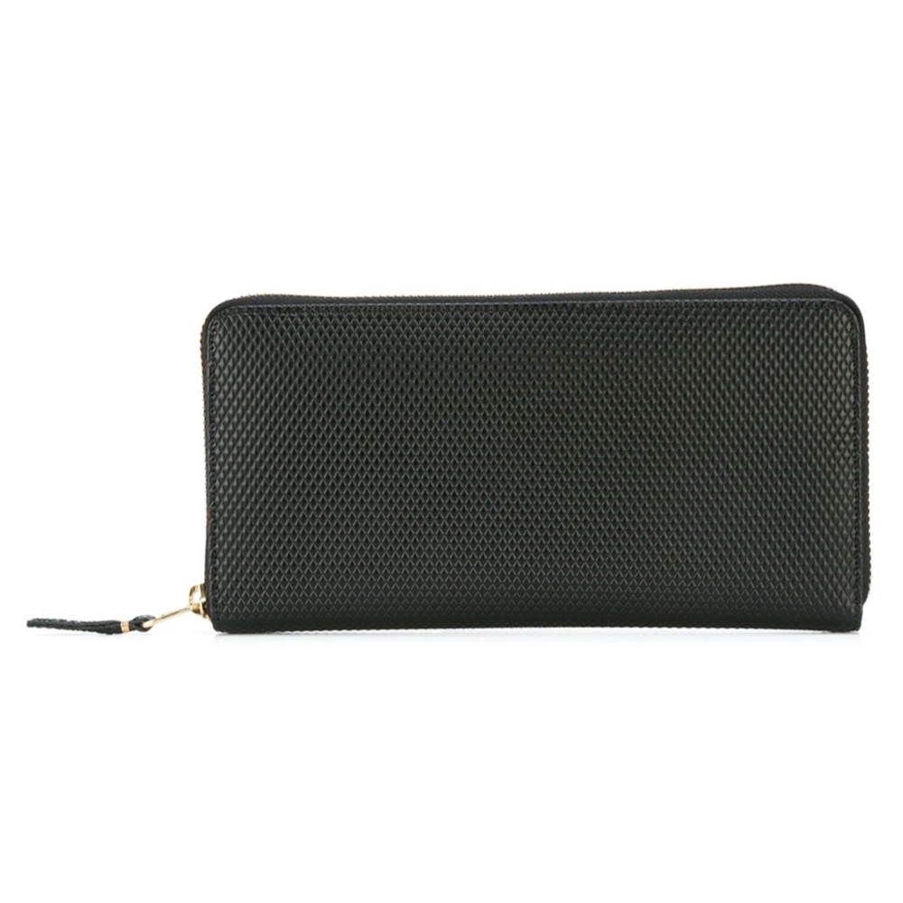 Vintage Comme Des Garçons Leather Embossed Wallet, Black (Unisex)